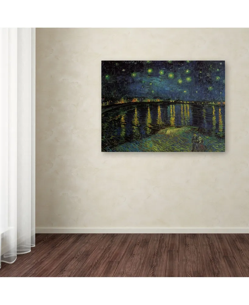 Vincent van Gogh 'Starlight Over the Rhone' Canvas Art - 47" x 35" x 2"