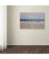 Leah Flores 'Let's Run Away To the Sea' Canvas Art - 47" x 30" x 2"