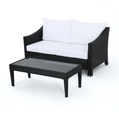 Antibes Outdoor 2pc Wicker Seating Set