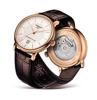 Tissot Men's Carson Premium Powermatic Brown Leather Strap Watch 40mm