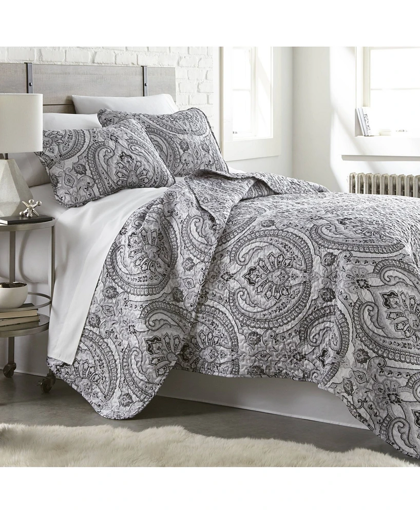 Southshore Fine Linens Classic Paisley 3-Pc. Quilt Set
