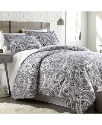 Southshore Fine Linens Classic Paisley 3 Piece Reversible Comforter Set