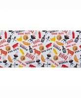 Bbq Fun Print Outdoor Table Runner 14" X 72"