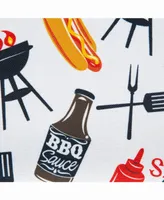 Bbq Fun Print Outdoor Table cloth 60" Round