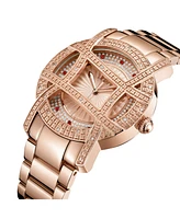Jbw 10 Yr Anniversary Women's Olympia Diamond (1/5 ct.t.w.) 18K Rose Gold Plated Watch