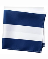 Nautical Blue Cabana Stripe Print Outdoor Napkin, Set of 6