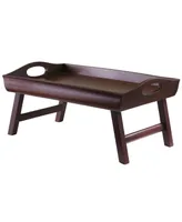 Winsome Sedona Bed Tray Curved Side, Foldable Legs, Large Handle