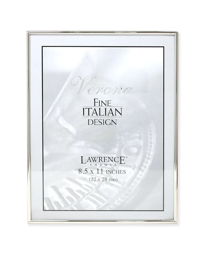 Lawrence Frames Simply Silver Metal Picture Frame - 8.5" x 11"