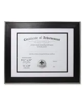 Lawrence Frames Dual Use Black and Silver Document Frame - 11" x 14"