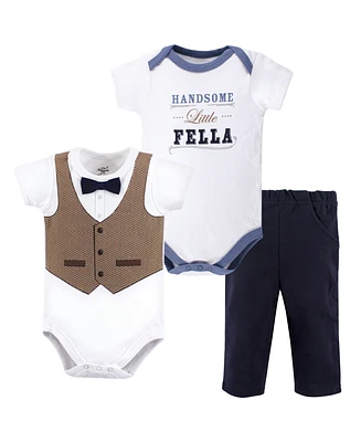 Little Treasure Baby Boys Cotton Bodysuit and Pant