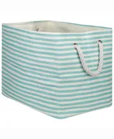 Design Import Paper Bin Pinstripe, Rectangle