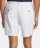 Nautica Men's Classic-Fit Stretch Flat-Front 6" Chino Deck Shorts