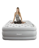 Beautyrest 16" Full Sky Rise Raised Adjustable Comfort Coil Top Airbed with Express Pump