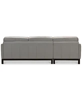Closeout! Virton 2-Pc. Leather Chaise Sectional Sofa, Created for Macy's