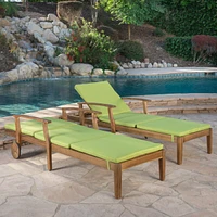 Perla Outdoor Chaise Lounge (Set of 2)