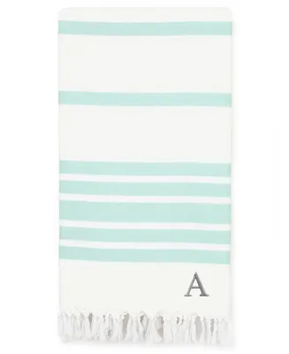 Linum Home Personalized Herringbone Pestemal Beach Towel