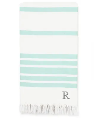 Linum Home Personalized Herringbone Pestemal Beach Towel