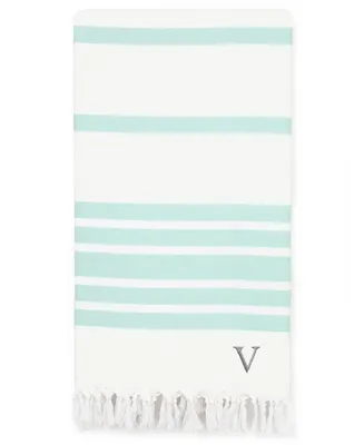 Linum Home Personalized Herringbone Pestemal Beach Towel