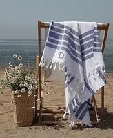 Linum Home Personalized Herringbone Pestemal Beach Towel