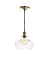 Jonathan Y Wyatt 9.5" Adjustable Drop Pharmacy Led Pendant