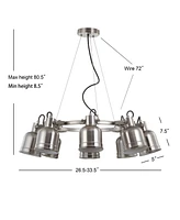 Jonathan Y Liam 26.5" 8-Light Led Pendant Chandelier