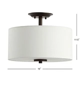 Jonathan Y Marc 15" Led Semi-Flush Mount