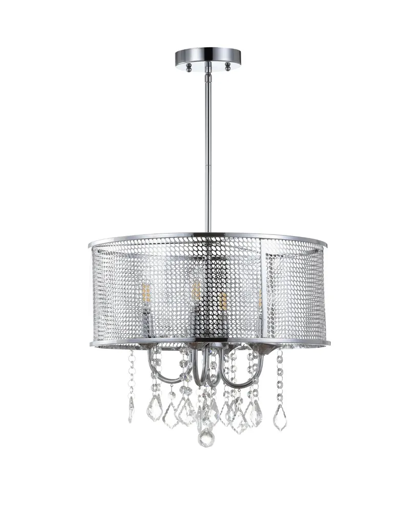 Jonathan Y Avah 17" Adjustable Led Drop Pendant