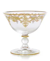 Footed Serving Bowl With 24K Gold Artwork