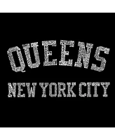 La Pop Art Mens Premium Blend Word T-Shirt - Queens Ny Neighborhoods