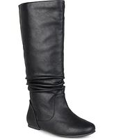 Journee Collection Women's Jayne Wide Calf Slouchy Knee High Boots