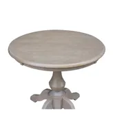 International Concepts 30" Round Top Pedestal Table- 28.9"H