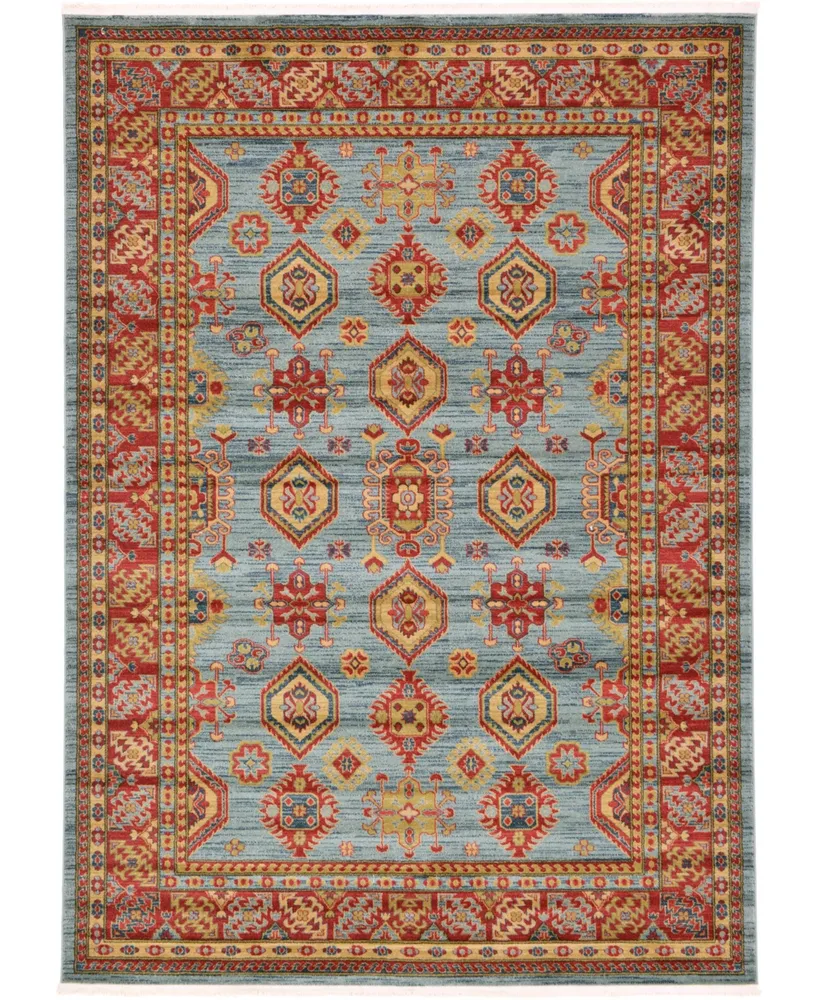 Bayshore Home Harik Har4 Light Blue 7' x 10' Area Rug