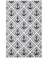 Bayshore Home Politan Pol4 Light Gray 5' x 8' Area Rug