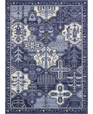 Bayshore Home Aldrose Ald1 Blue 8' x 11' 4" Area Rug