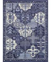 Bayshore Home Aldrose Ald1 Blue 8' x 11' 4" Area Rug