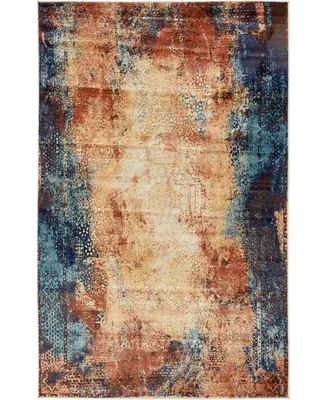 Bayshore Home Marblesea Mrb3 Peach 5' x 8' Area Rug