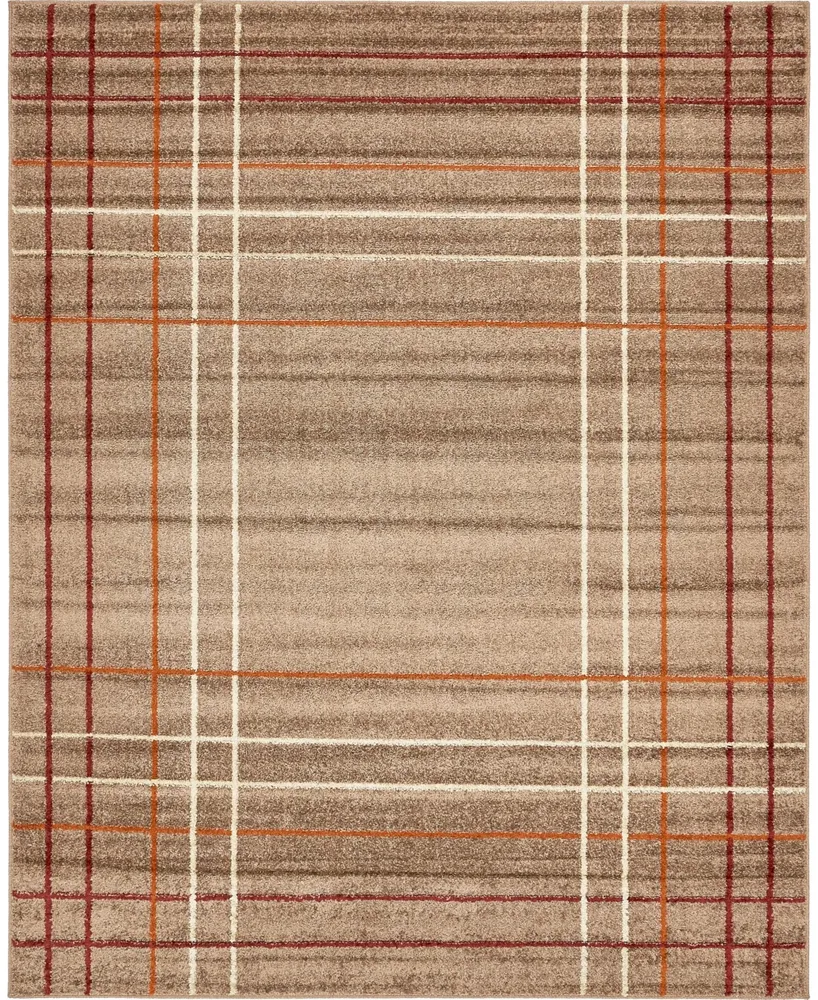 Bayshore Home Jasia Jas13 Light Brown 8' x 10' Area Rug