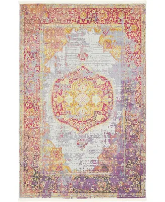 Closeout! Bayshore Home Kenna Ken7 Multi 5' 5" x 8' Area Rug