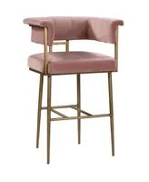 Astrid Velvet Bar Stool