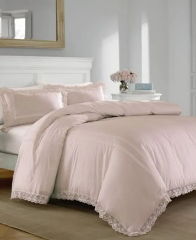 Laura Ashley Belinda Cotton Reversible 2 Piece Comforter Set, Twin - Macy's