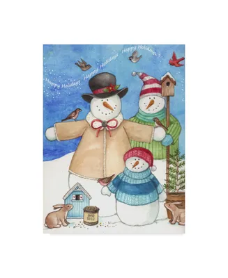 Melinda Hipsher 'Happy Holiday Snow' Canvas Art - 18" x 24"