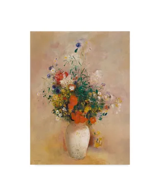 Odilon Redon 'Vase Of Flowers' Canvas Art