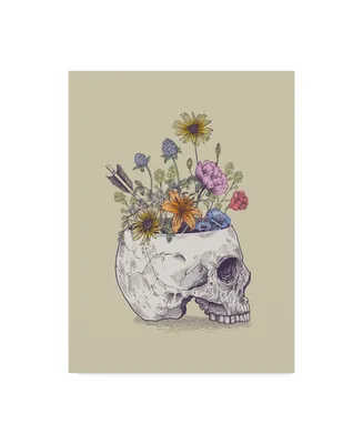 Rachel Caldwell 'Half Skull Flowers' Canvas Art - 14" x 19"