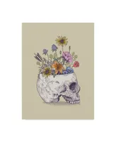 Rachel Caldwell 'Half Skull Flowers' Canvas Art - 14" x 19"