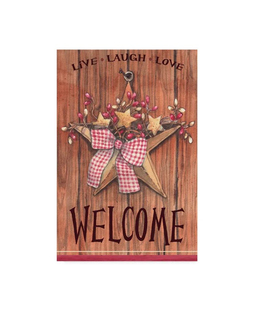 Melinda Hipsher 'Country Star Welcome' Canvas Art - 22" x 32"