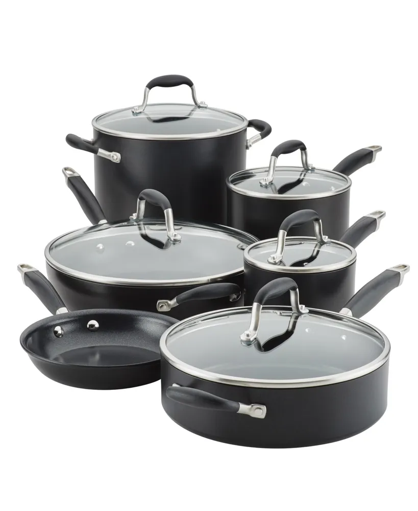 Anolon Advanced Home Hard-Anodized Nonstick Cookware Set, 11 Piece