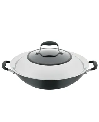 Anolon Advanced Home Hard-Anodized Nonstick Wok with Side Handles, 14"