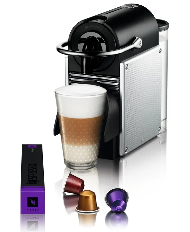 Nespresso Vertuo Coffee and Espresso Machine by Breville, Chrome with  Aeroccino Milk Frother - Macy's