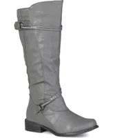 Journee Collection Women's Wide Calf Harley Boot