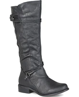 Journee Collection Women's Harley Rouched Knee High Boots